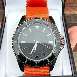 INC Unisex Orange Black Watch NWT